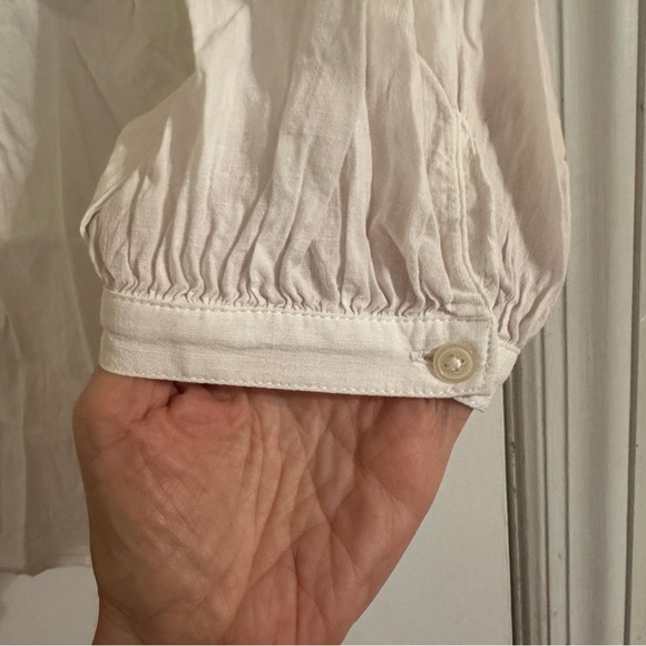 GAP Beautiful Embroidered Top Rayon Cotton3/4 Sleeves women S - Picture 5 of 9